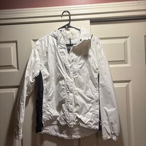 The North Face HyVent Rain Jacket Women’s Medium White Waterproof Hooded Shell
